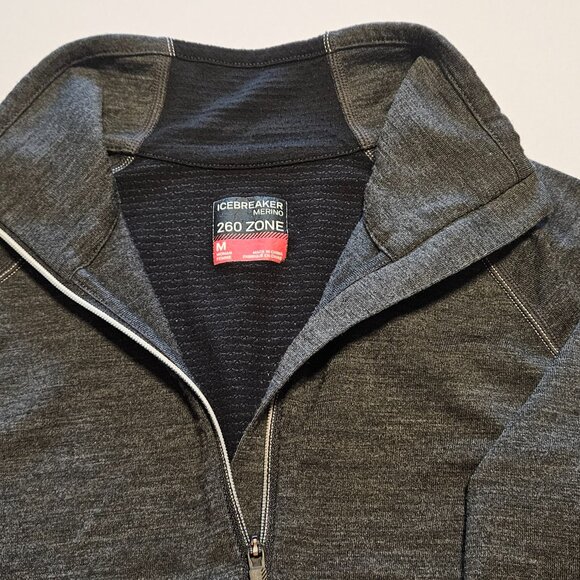 Icebreaker Merino Womens (M) Base Layer Bodyfit 260 Zone 1/2 Zip Thermal Top LS - Picture 2 of 13